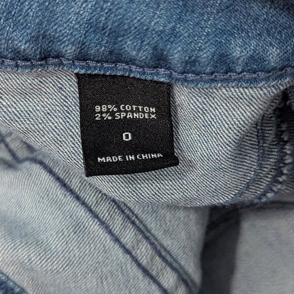 Victoria's Secret NWOT VS Siren Jeans Size 0 Distressed Light Wash Skinny Y2K - Picture 10 of 11